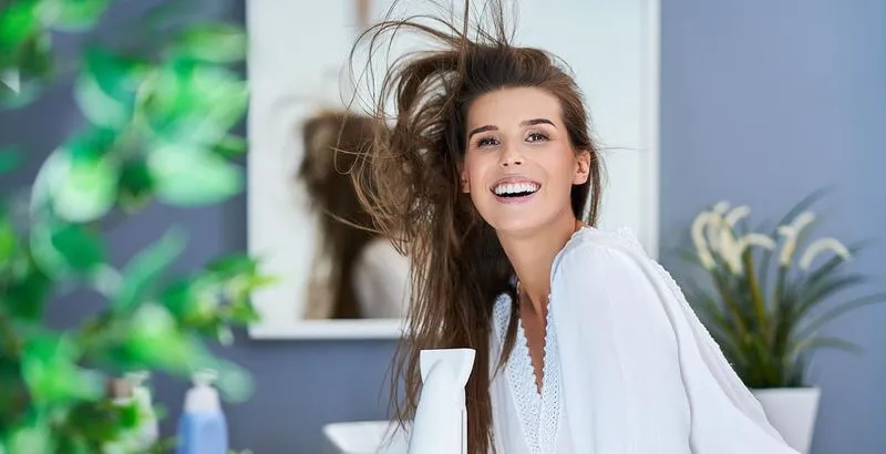 Woman with healthy, vibrant hair